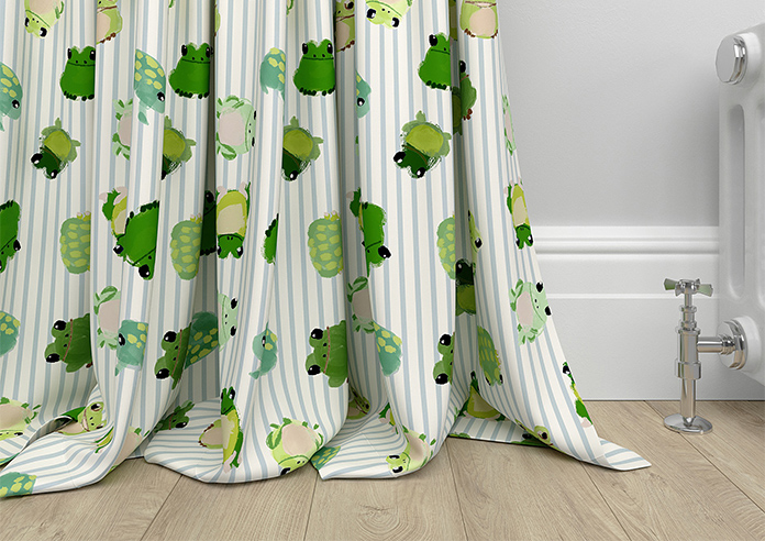 Wee Blue Bell Little Frogs, Pond - Made to Measure Curtains - Image 6